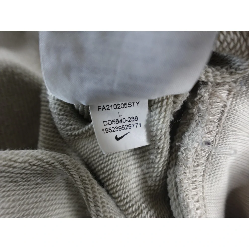 Nike Women's Sportswear Essential Collection Washed Tan Fleece Hood DD5640-236 L